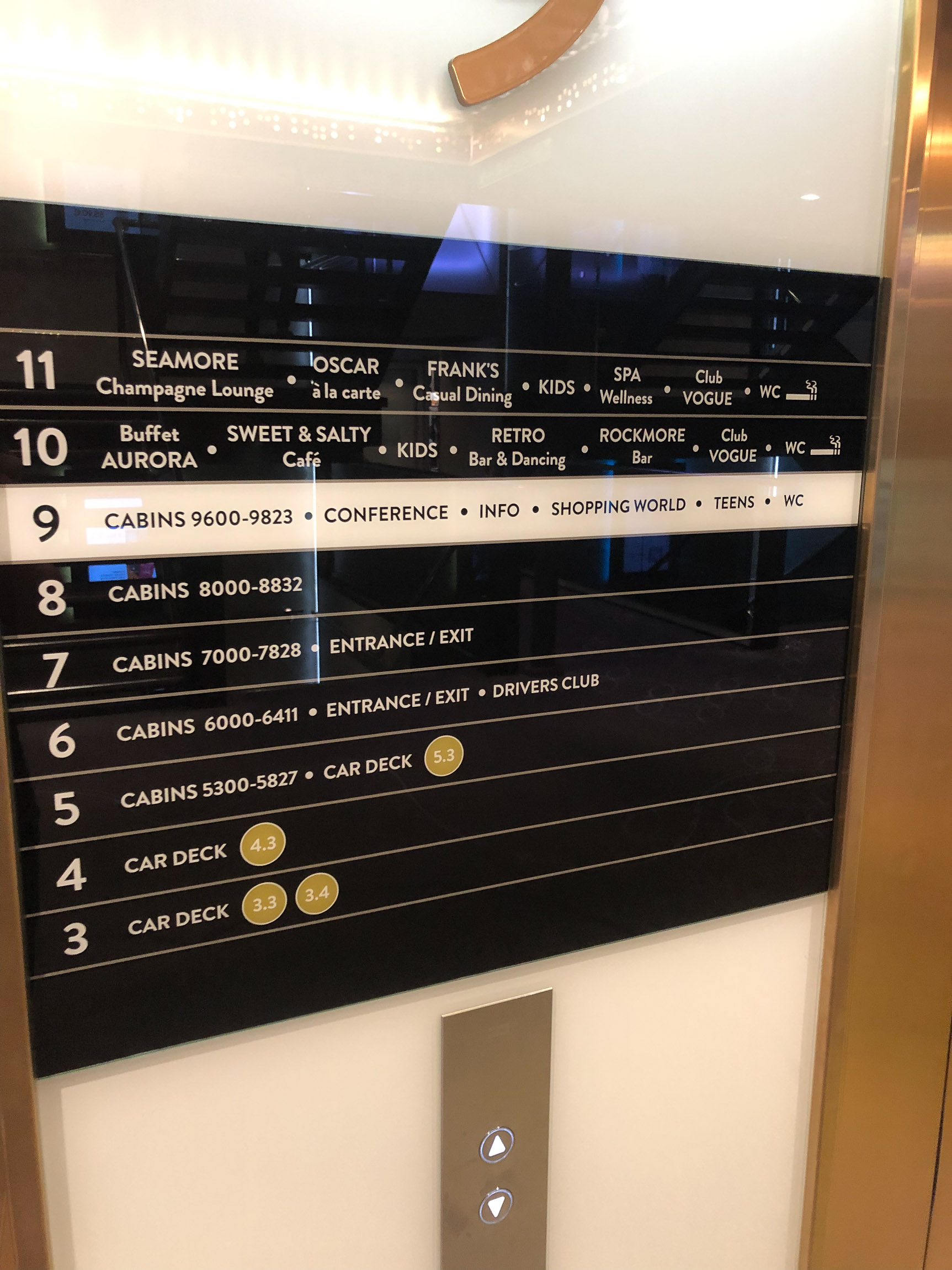 Angebot auf der Fähre