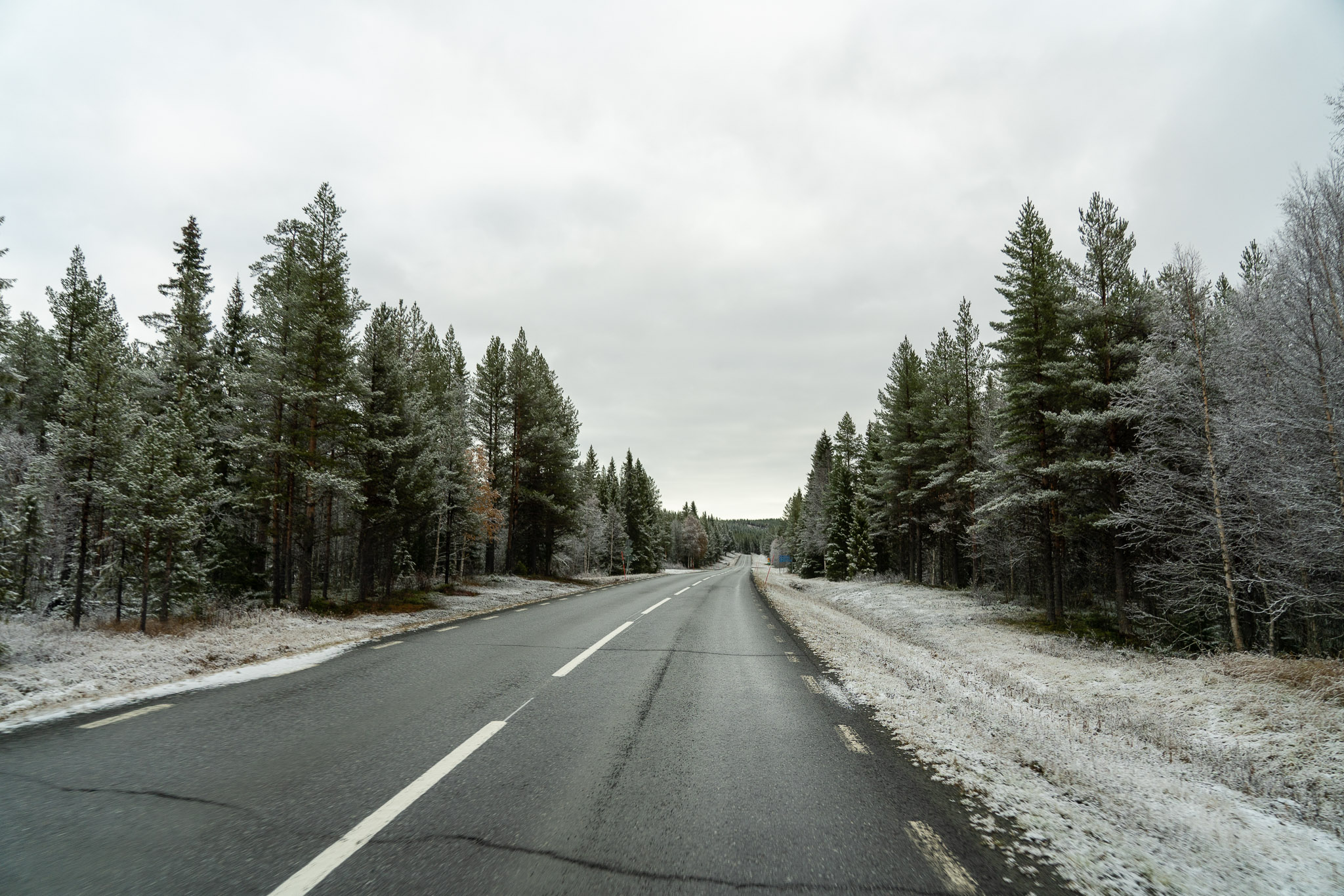 Fahrt durch den Schnee