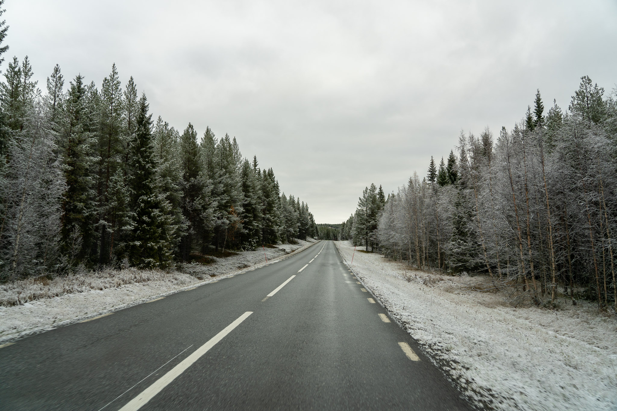 Fahrt durch den Schnee