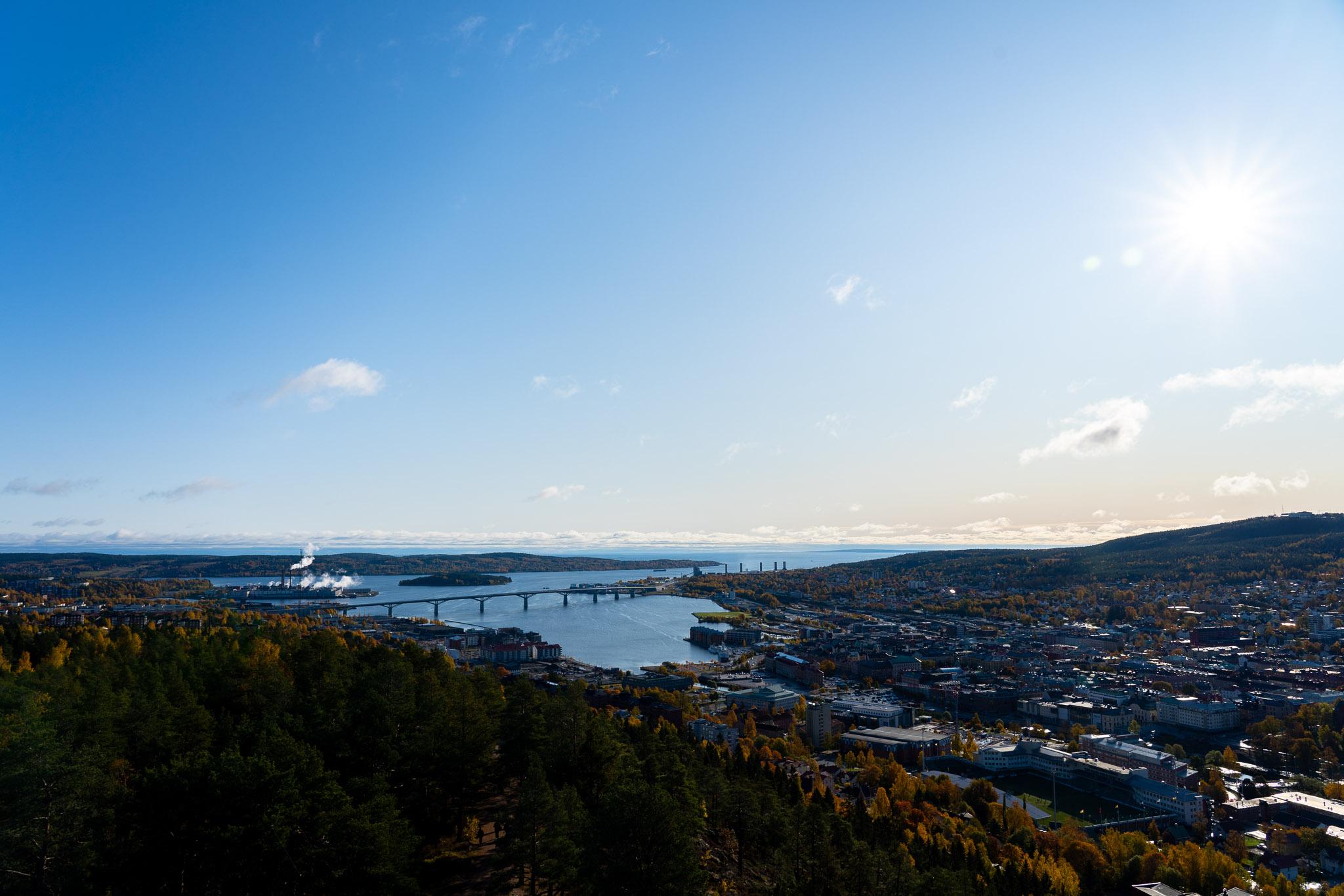Sicht auf Sundsvall