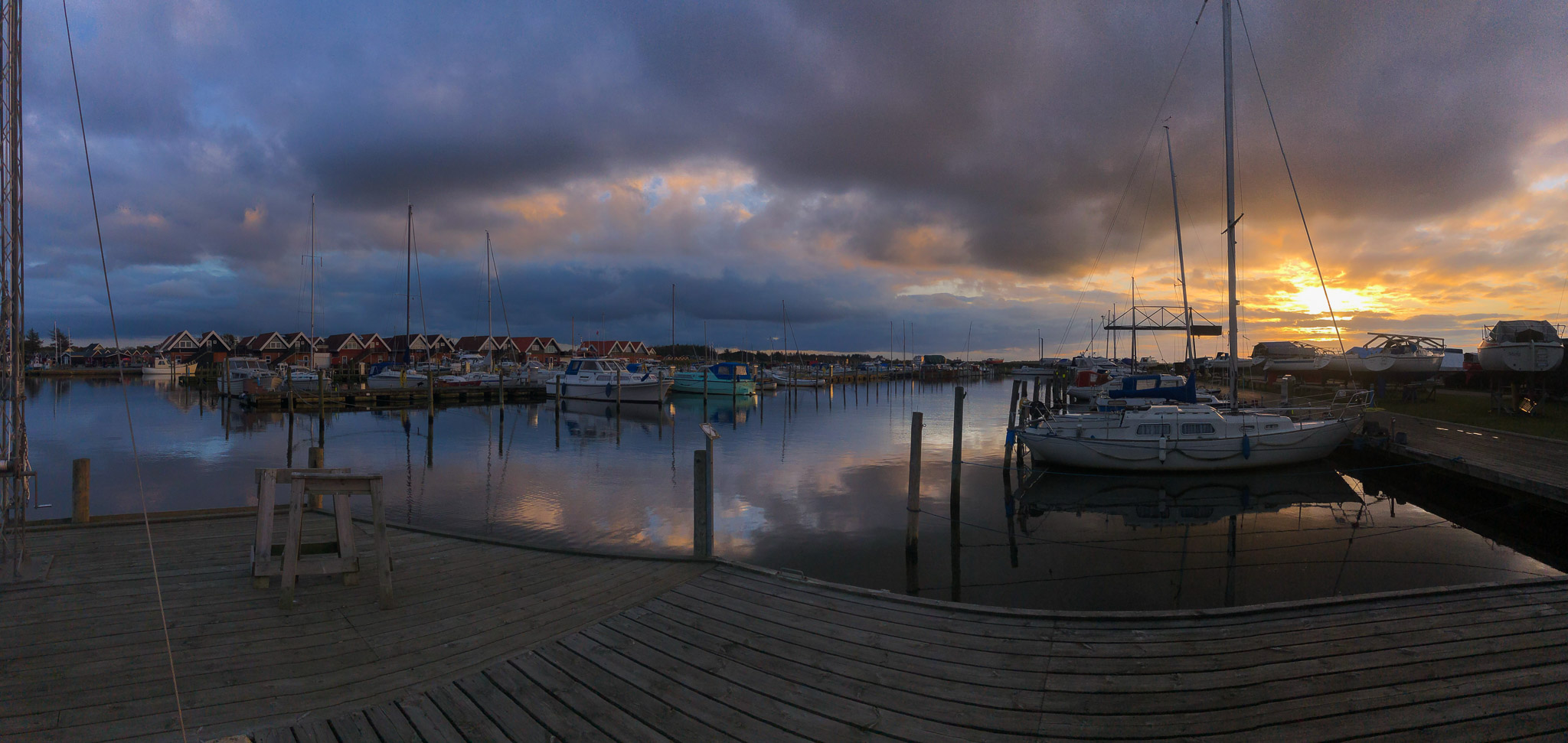 Sonnenuntergang in Bork Havn
