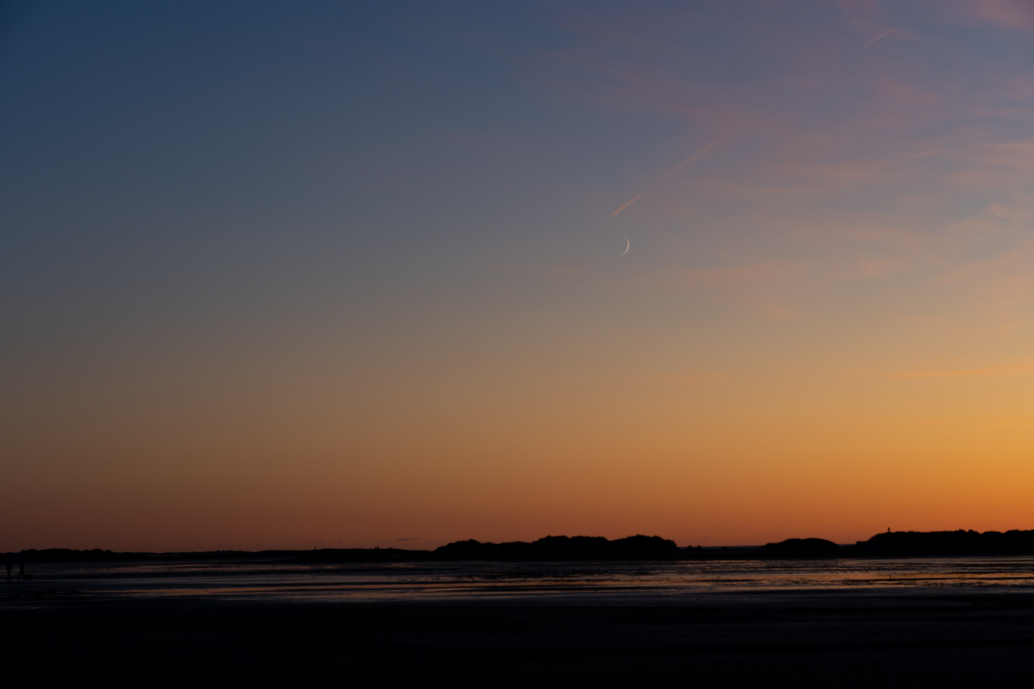 Der Mond liess sich bereits blicken