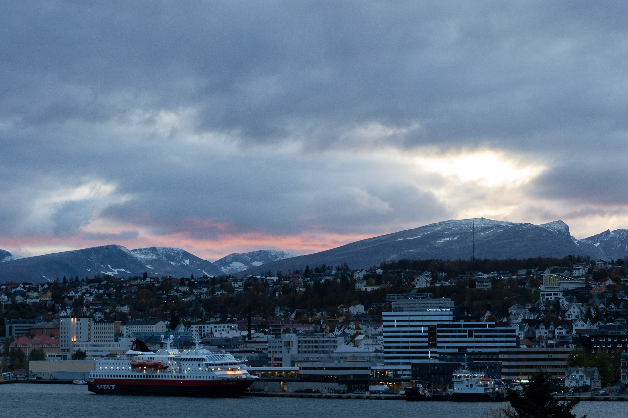 Sonnenuntergang über Tromsø